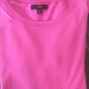 J Crew amazing pink crew sweater